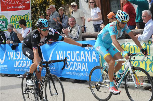 Bradley Wiggins and Vicenzo Nibali